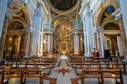 Ilusão ótica na cúpula da Igreja de Santo Inácio de Loyola - Roma pra Você