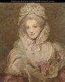 Portrait of a lady, half-length, with a pink ribbon - Louisa Anne ...