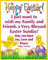 I Just Want To Wish My Family And Friends A Very Blessed Easter Sunday ...