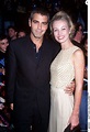 George Clooney et Celine Balitran à Los Angeles le 13 juin 1997 ...