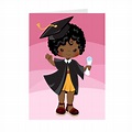 African American Girl - Graduation Greeting Card | African american ...