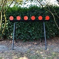 Six Shooting Plate Target System With Stand - AR500 Steel Handgun ...