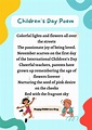 Best Children's Day Poem in English