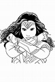 Ausmalbilder Wonder Woman (Gal gadot)
