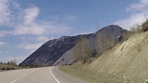 Crowsnest Pass - Driving from Alberta to Sparwood, British Columbia (BC ...