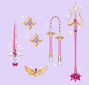 Magical Girl Weapons by CakejustCake on DeviantArt