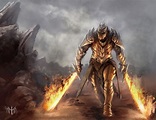 Fire Knight by razwit.deviantart.com on @DeviantArt | Fantasy warrior ...