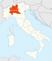 Location of Lombardy Map - MapSof.net