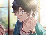 Cute Anime Boy With Glasses Wallpapers Wallpaper Cave - Riset