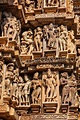 Famous Sculptures of Khajuraho Temples, India Stock Image - Image of ...