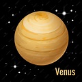 Planeta venus. planetas isométricos del sistema solar de alta calidad ...
