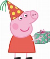 Download Pink Party Hat Png - Peppa Pig E Teddy Png PNG Image with No ...