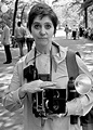 Diane Arbus with her Mamiya camera, 1967 | Diane arbus, Diane arbus ...