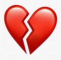 Corazon Roto Png - Broken Heart Emoji Png, Transparent Png - kindpng