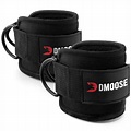 Buy DMoose Fitness Ankle Straps for Cable Machines - Padded Gym Cuffs ...