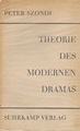 theorie des modernen dramas von peter szondi - ZVAB