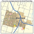 Aerial Photography Map of Woodland, CA California