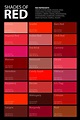 Shades Of Red Color Palette Poster – graf1x.com
