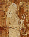 Peter Buchman "The Player" Deconstructed wood mosaic, 2014 29 x 24 ...