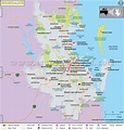 Brisbane Map, City Map of Brisbane, Australia