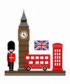 Ciudad de Londres Ejemplo del vector con los símbolos de Londres ...