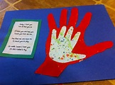 Father's Day handprint craft with poem