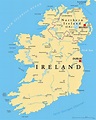Cities map of Ireland - OrangeSmile.com