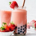 Strawberry Milk Tea - Boba - My Vegan Minimalist