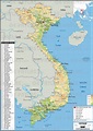 Circuit Vietnam: Détail carte du Vietnam