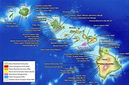 Hawaii - Cartes géographiques d'Hawaï (États-Unis)