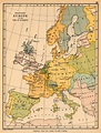 Europa Occidental : Región de Europa occidental. Mapa de colores de los ...