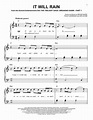 Bruno Mars "It Will Rain" Sheet Music PDF Notes, Chords | Rock Score ...