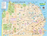 Map of San Francisco street: streets, roads and highways of San Francisco
