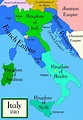 Italian unification | Italy history, Italian unification, Map