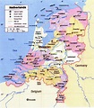 Grande mapa político y administrativo de Holanda | Países Bajos ...
