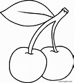 Free Coloring Pages Of Cherries