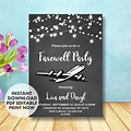 Farewell Invitation Farewell Party Invitation Farewell - Etsy Ireland