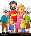 Happy family cartoon Royalty Free Vector Image