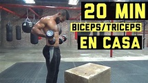 En 20 MIN destroza tus biceps y triceps desde CASA - YouTube