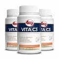 Kit 3 Vita C3 Vitamina C Vitafor 120 cápsulas | Pão de Açúcar