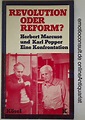 Revolution oder Reform? Herbert Marcuse und Karl R. Popper : Amazon.de ...