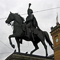 Equestrian statue of Ernst König von Hannover August in Hannover Germany