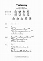 Yesterday by The Beatles - Guitar Chords/Lyrics - Guitar Instructor