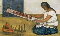 La tejedora, Diego Rivera, 1936 | Hermosas obras de arte, Diego rivera ...