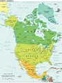 Nordamerika Karte Mit Staaten Städte - kinderbilder.download ...