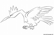 022 Fearow Pokemon Coloring page Printable