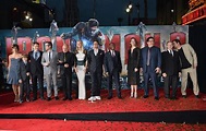 The cast and crew of Marvel's Iron Man 3 on stage during the World ...