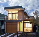 🥇50+ fotos de fachadas de casas modernas, pequeñas, bonitas【2021】
