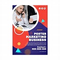 Plantilla de póster comercial de marketing | Vector Gratis