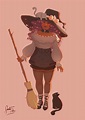 ArtStation - Cute Witch Character Design, Amanda Lindberg